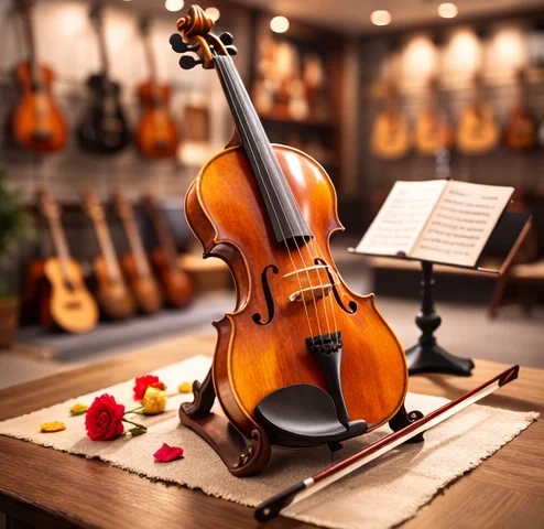 Violin in store